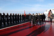 تصاویر | لحظه ورود رئیسی به مسکو؛ استقبال رسمی از رئیس جمهور