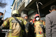 تصاویر | آتش‌سوزی درحوالی میدان راه آهن تهران