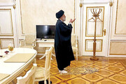 ببینید | روایت جالب وزیر خارجه از نماز خواندن رئیسی وسط جلسه با پوتین