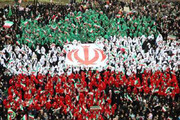 عکس | برج تفلیس به رنگ پرچم ایران درآمد