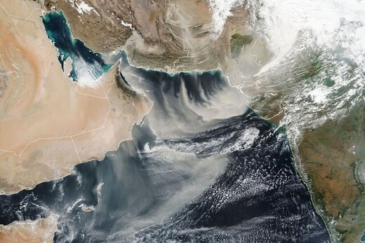 تصویر ناسا از طوفان گرد و غبار در "ایران"/ عکس