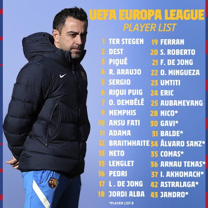 دنی آلوز از لیست بارسلونا در لیگ اروپا خارج شد/عکس