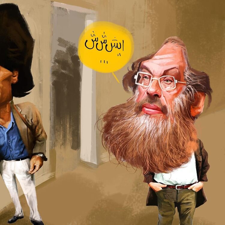 کاریکاتور مسعود فراستی، پرویز پرستویی، لیلا حاتمی، مهناز افشار و...