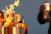 ببینید | لحظه روشن کردن مشعل المپیک بازی‌های زمستانی در چین