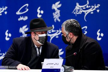 تصاویر بازیگران و عواملی فیلم «بی مادر» در چهلمین جشنواره فجر