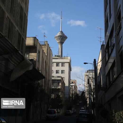 برج میلاد در هوای پاک تهران