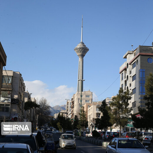 برج میلاد در هوای پاک تهران