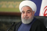 عکس | حسن روحانی در دیدار اعضای مجلس خبرگان با رهبر معظم انقلاب