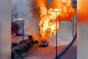 ببینید | انفجار کامیون حامل مواد سوختی در لبنان