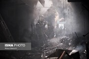 تصاویر | قاب‌هایی تلخ از آتش‌سوزی گسترده در بازار بزرگ تهران