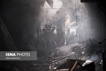 آتش‌سوزی در بازار بزرگ تهران