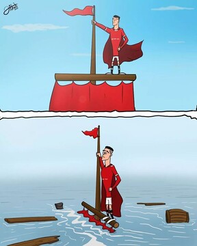 وضعیت عجیب رونالدو در منچستر را ببینید!