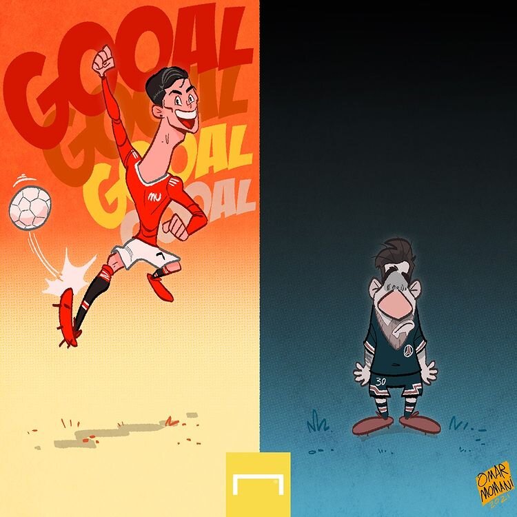 ببینید: دو روی متفاوت فوتبال برای مسی و رونالدو!