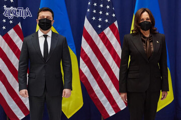 تصاویر | نشست فوری رئیس جمهور اوکراین با معاون اول بایدن