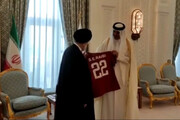 ببینید | هدیه جالب و فوتبالی امیر قطر به ابراهیم رئیسی