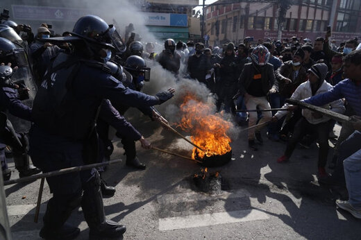 ببینید | اعتراضات بزرگ در نپال به دلیل پیشنهاد کمک مالی 500 میلیون دلاری آمریکا