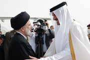 ببینید | استقبال امیر قطر از رئیسی در بدو ورود به اجلاس اوپک گازی