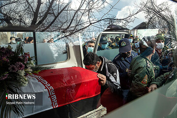 تصاویر | تشییع پیکر مطهر شهدای حادثه سقوط هواپیمای ارتش در تبریز