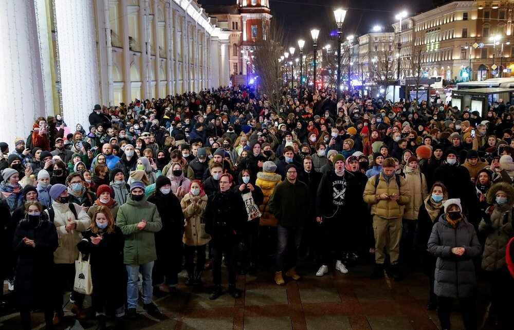 بیش از هزار نفر در تظاهرات ضد جنگ در روسیه دستگیر شدند