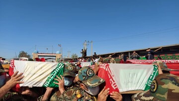 بازگشت پیکر ۷۲ شهید گلگون کفن دوران دفاع مقدس به مام وطن