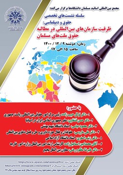 نشست ظرفیت سازمان‌های بین‌المللی در مطالبه حقوق ملت‌های مسلمان برگزار می‌شود