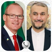 گفتگوی تلفنی وزیران خارجه ایران و ایرلند