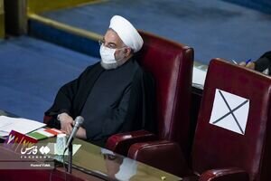 اولین حضور حسن روحانی در نشست مجلس خبرگان بعد از مراسم افتتاحیه سال ۹۵  + عکس