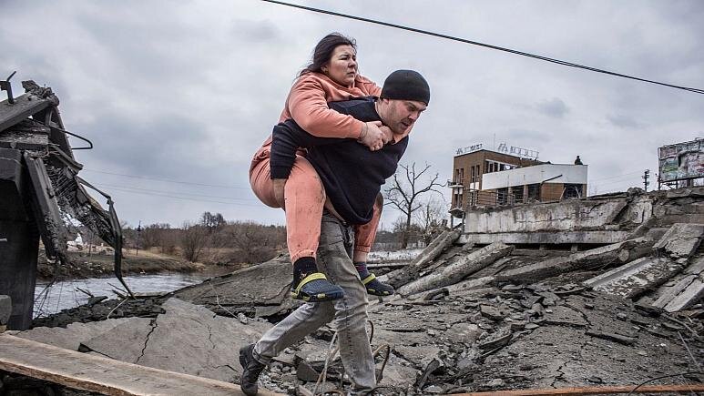 روایت تصویری از آواره شدن زنان و کودکان اوکراینی در جنگ/ عکس