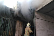 ببینید | آتش سوزی پست برق در بازار قزوین