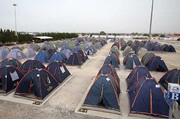 تدارک کمپ های چادری با همت شرکت عمران و خدمات کیش