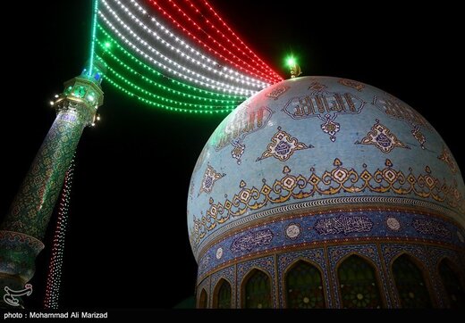 مسجد مقدس جمکران در شب نیمه شعبان