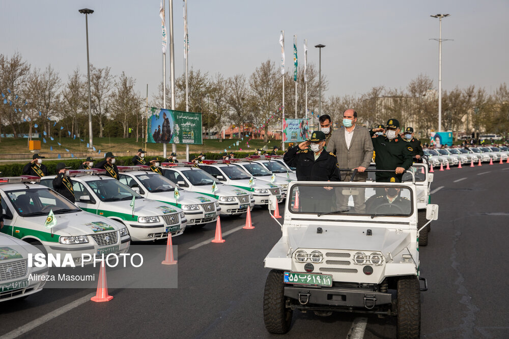 رزمایش نوروزی پلیس پایتخت در میدان آزادی