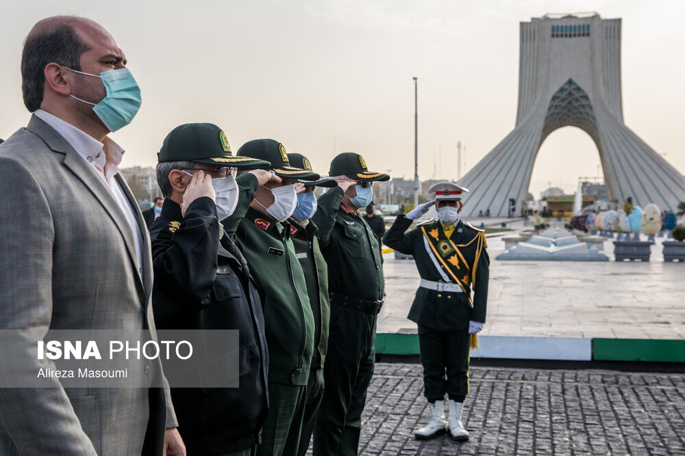 رزمایش نوروزی پلیس پایتخت در میدان آزادی