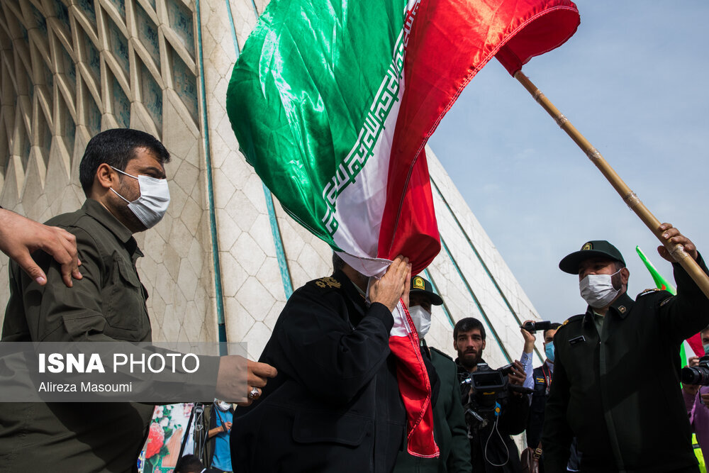 رزمایش نوروزی پلیس پایتخت در میدان آزادی