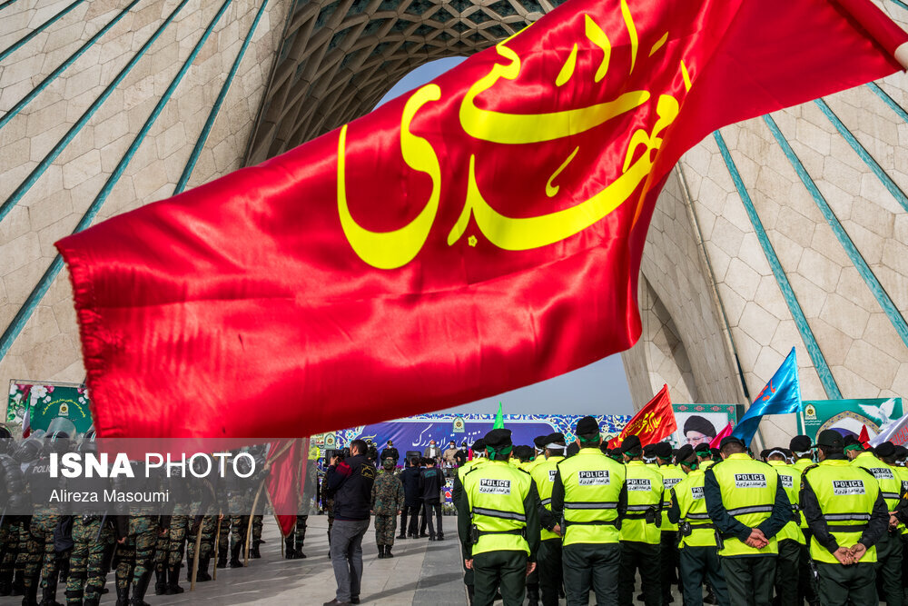 رزمایش نوروزی پلیس پایتخت در میدان آزادی