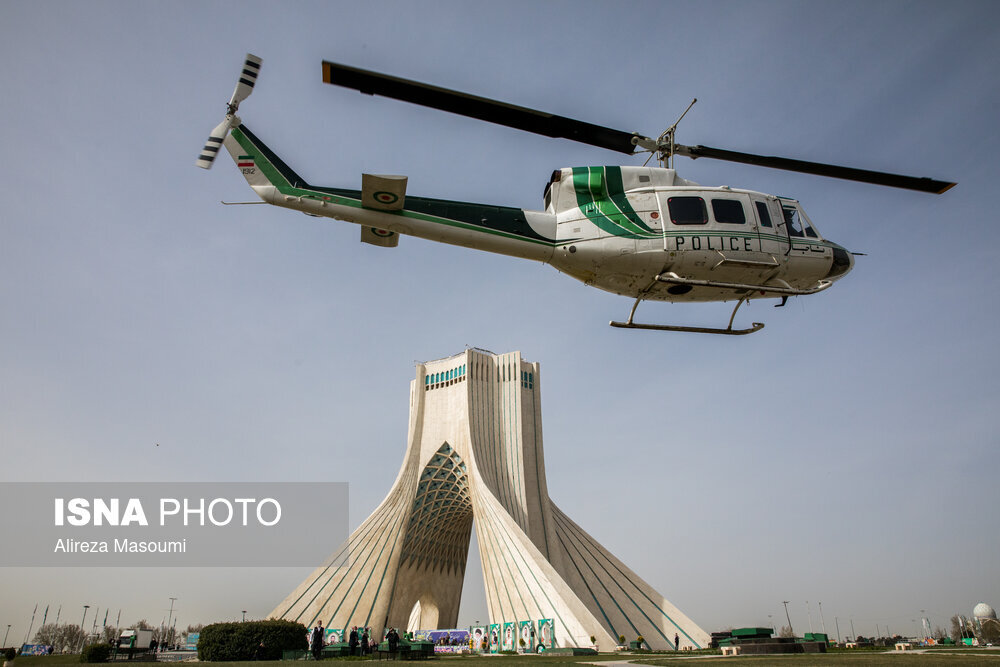 رزمایش نوروزی پلیس پایتخت در میدان آزادی