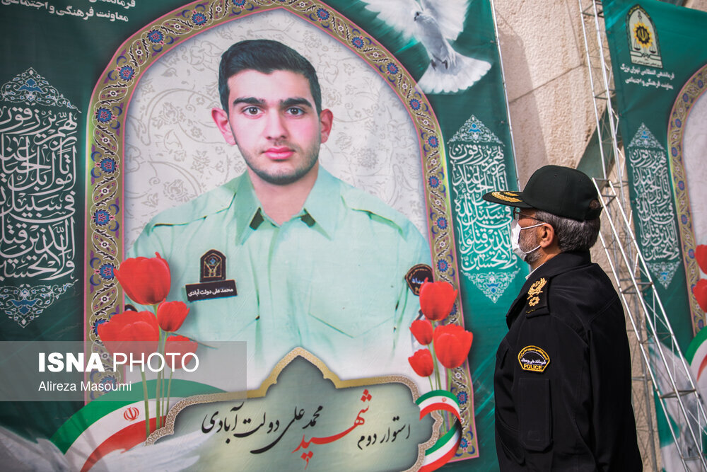 رزمایش نوروزی پلیس پایتخت در میدان آزادی