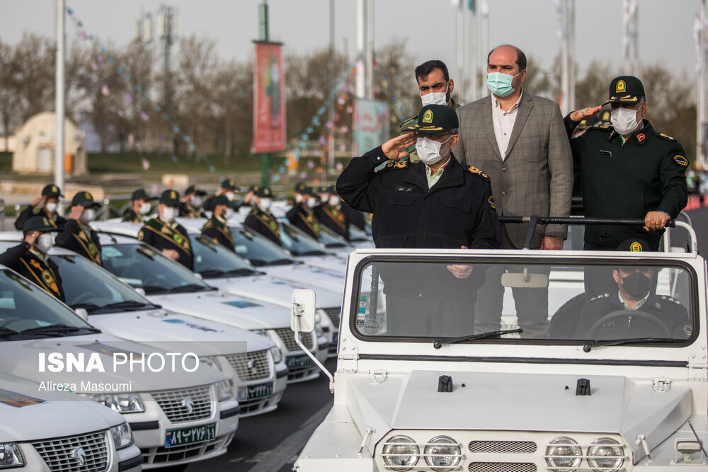 رزمایش نوروزی پلیس پایتخت در میدان آزادی