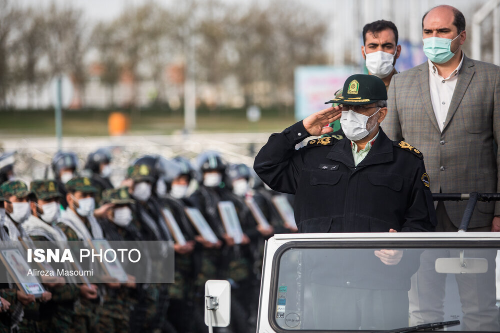 رزمایش نوروزی پلیس پایتخت در میدان آزادی