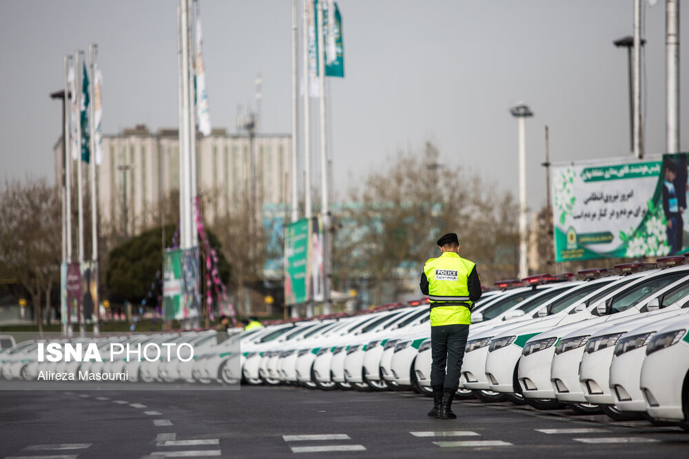 رزمایش نوروزی پلیس پایتخت در میدان آزادی