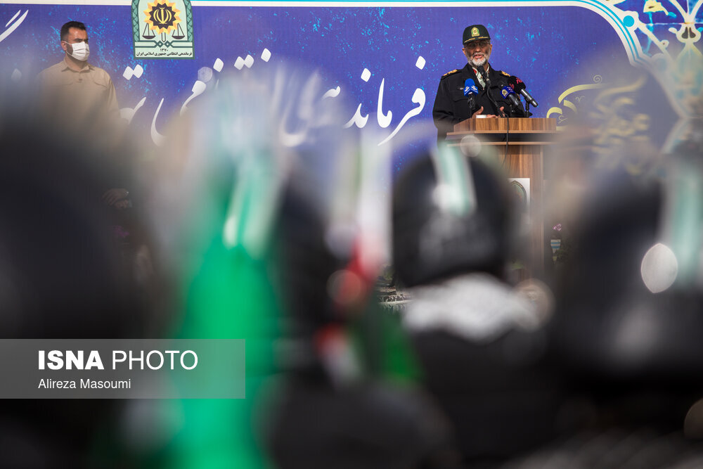 رزمایش نوروزی پلیس پایتخت در میدان آزادی