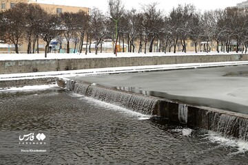 برف بهاری در اردبیل
