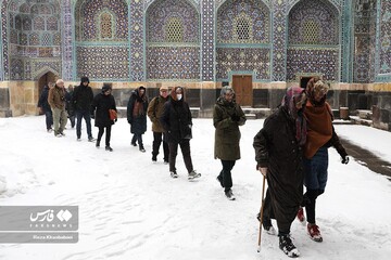 برف بهاری در اردبیل