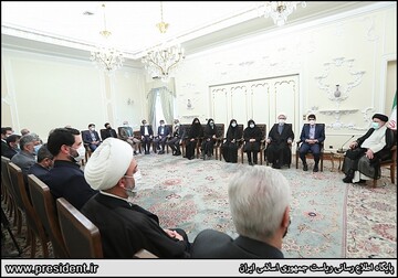 دیدار نوروزی با مقامات کشوری و لشکری با رئیس جمهوری
