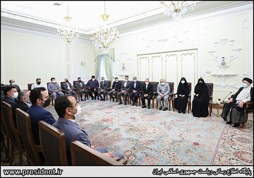 دیدار نوروزی با مقامات کشوری و لشکری با رئیس جمهوری