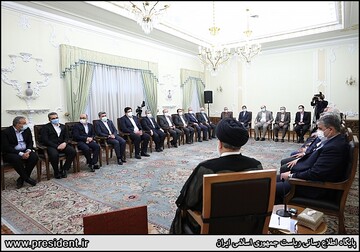 دیدار نوروزی با مقامات کشوری و لشکری با رئیس جمهوری