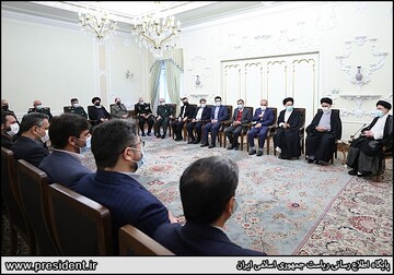دیدار نوروزی با مقامات کشوری و لشکری با رئیس جمهوری