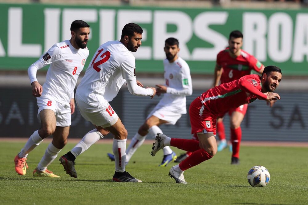 گزارش تصویری دیدار تیم های ملی فوتبال ایران و لبنان