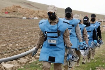 تصاویر | تیم مین‌زدایی زنان عراق