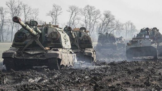 ببینید | آتش گرفتن راننده تانک روسی بعد از حمله موشکی اوکراینی ها